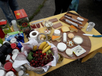 Picknick NS-Ordensburg Vogelsang Parkplatz Oldtimer